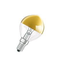 Klotlampa 40W decor E14, guld