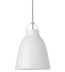 Caravaggio P2 taklampa, white high-gloss Ø25cm