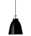 Caravaggio P1 taklampa, Svart Ø16cm