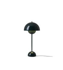 Flowerpot VP3 bordslampa, mörkgrön 50cm