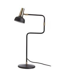 Ray bordslampa, svart/mässing 56cm