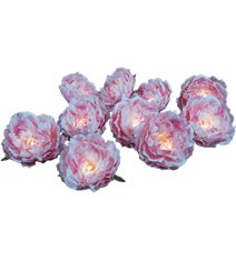 Blomslinga Peony Rosa 10-LED