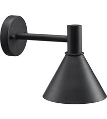 MiniTripp fasadlampa, svart 30cm