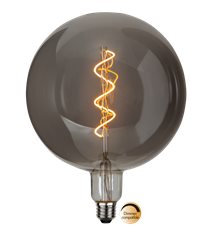 LED-lampa E27 glob Industrial Vintage, 2.8W dimbar